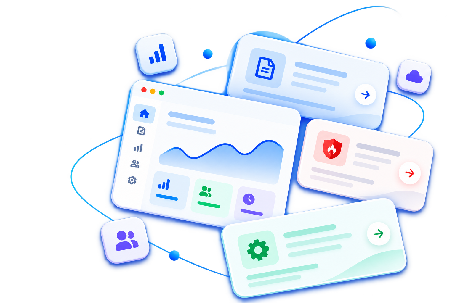 Shinbyte SaaS product interface mockup